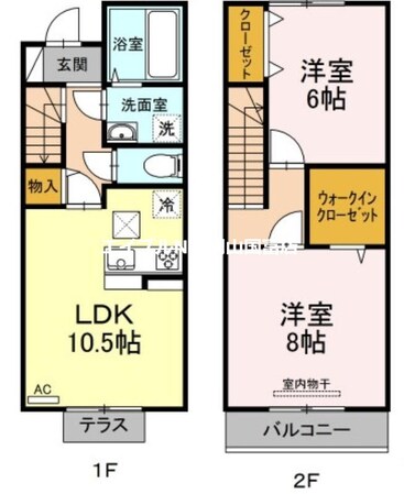 メゾン　ド　シャルムの物件間取画像